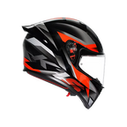 AGV K1 S HELMET - FASTLAP BLACK/GREY/RED (ISI & ECE2206)