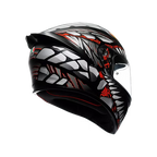 AGV K1 S HELMET - LYZARD BLACK/GREY/RED (ISI & ECE2206)