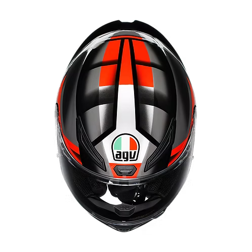AGV K1 S HELMET - FASTLAP BLACK/GREY/RED (ISI & ECE2206)