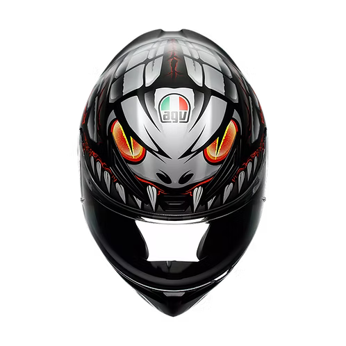 AGV K1 S HELMET - LYZARD BLACK/GREY/RED (ISI & ECE2206)