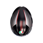 AGV K1 S HELMET - LAP MATT BLACK/GREY/RED (ISI & ECE2206)