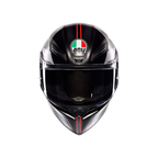 AGV K1 S HELMET - LAP MATT BLACK/GREY/RED (ISI & ECE2206)
