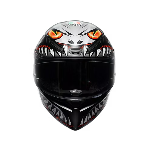 AGV K1 S HELMET - LYZARD BLACK/GREY/RED (ISI & ECE2206)