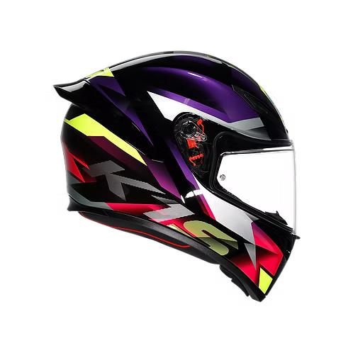 AGV K1 S HELMET - FASTLAP BLACK/PURPLE/PINK (ISI & ECE2206)