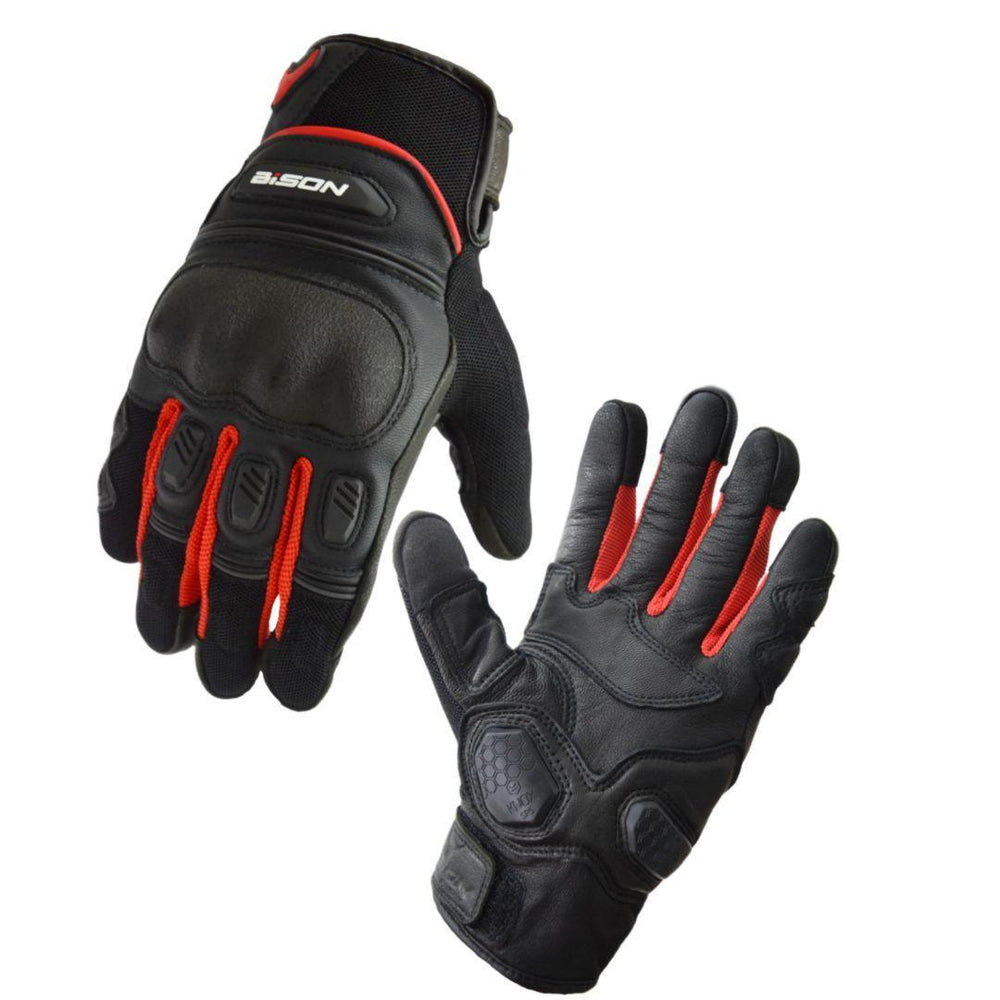 BISON AIR PRO – BLACK RED GLOVES