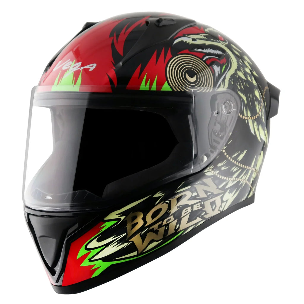 Bolt Wild Men Full Face Riding Helmet With Spoiler