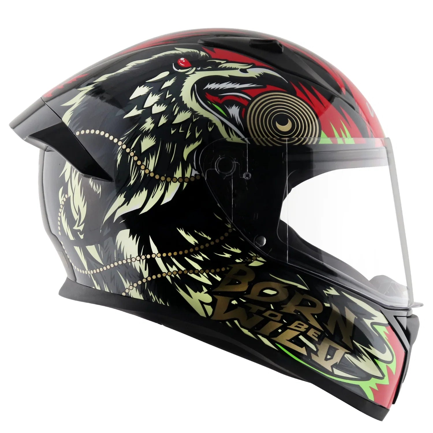 Bolt Wild Men Full Face Riding Helmet With Spoiler