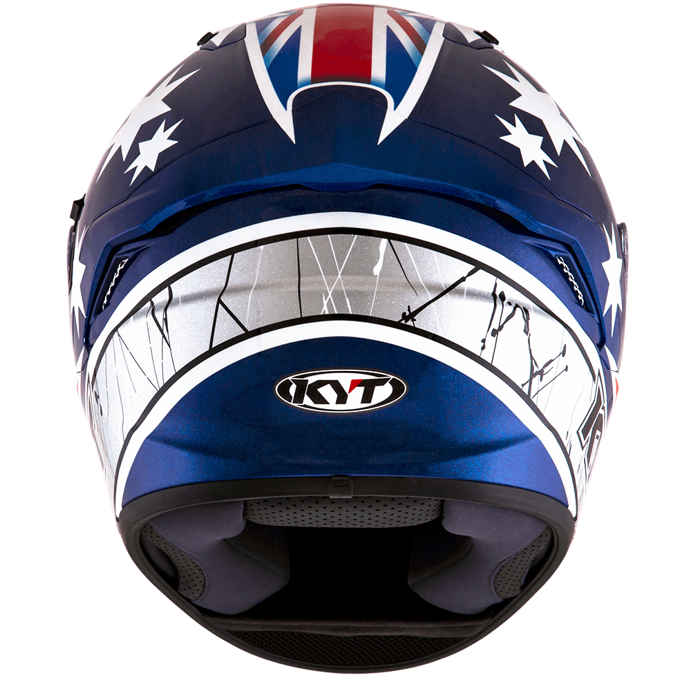 KYT NFR Brock Parkes Blue Gloss Helmet