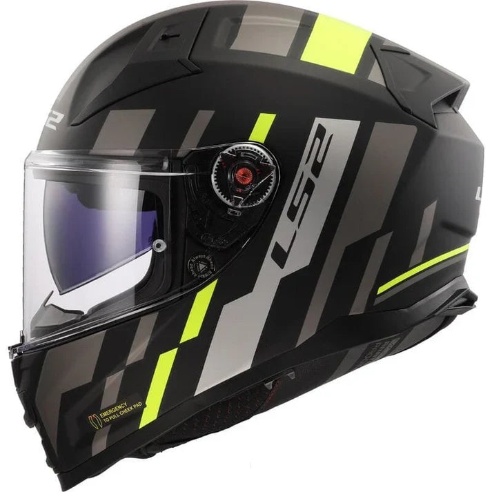 FF811 VECTOR II TRON MATT BLACK H-V YELLOW