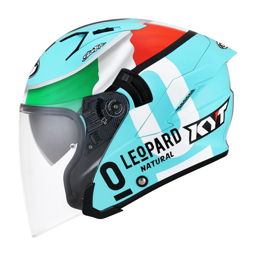 KYT NFJ Dennis Foggia Leopard Gloss Helmet