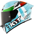 KYT TT Revo Leopard Racing Replica Tricolore Gloss Helmet