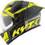 KYT R2R Pro Octane Matt Black Yellow Helmet