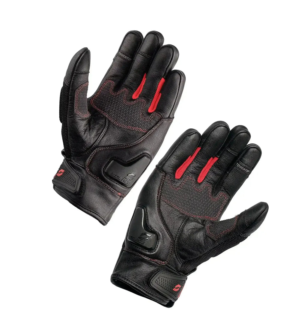 Varno short gloves (RED-Grey)