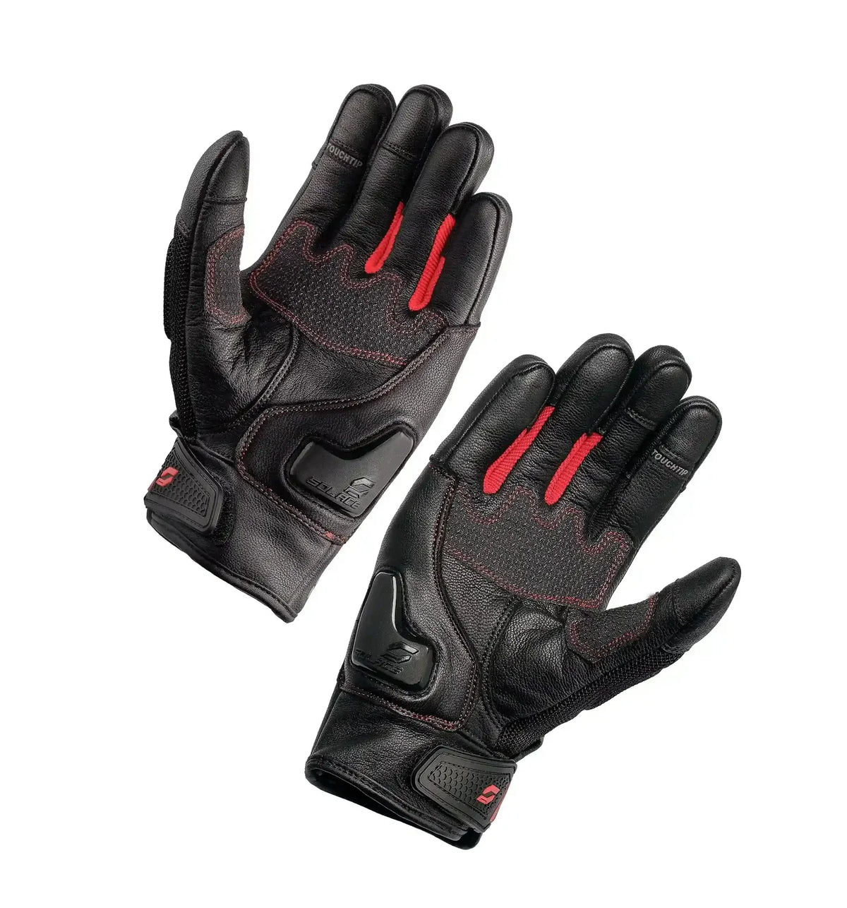 Varno short gloves (RED-Grey)