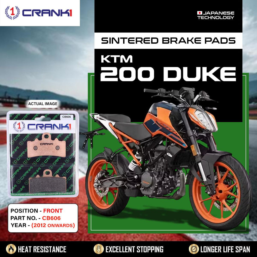 Sintered Brake Pads For KTM 200 Duke (2012 Onwards) - Front - CB606