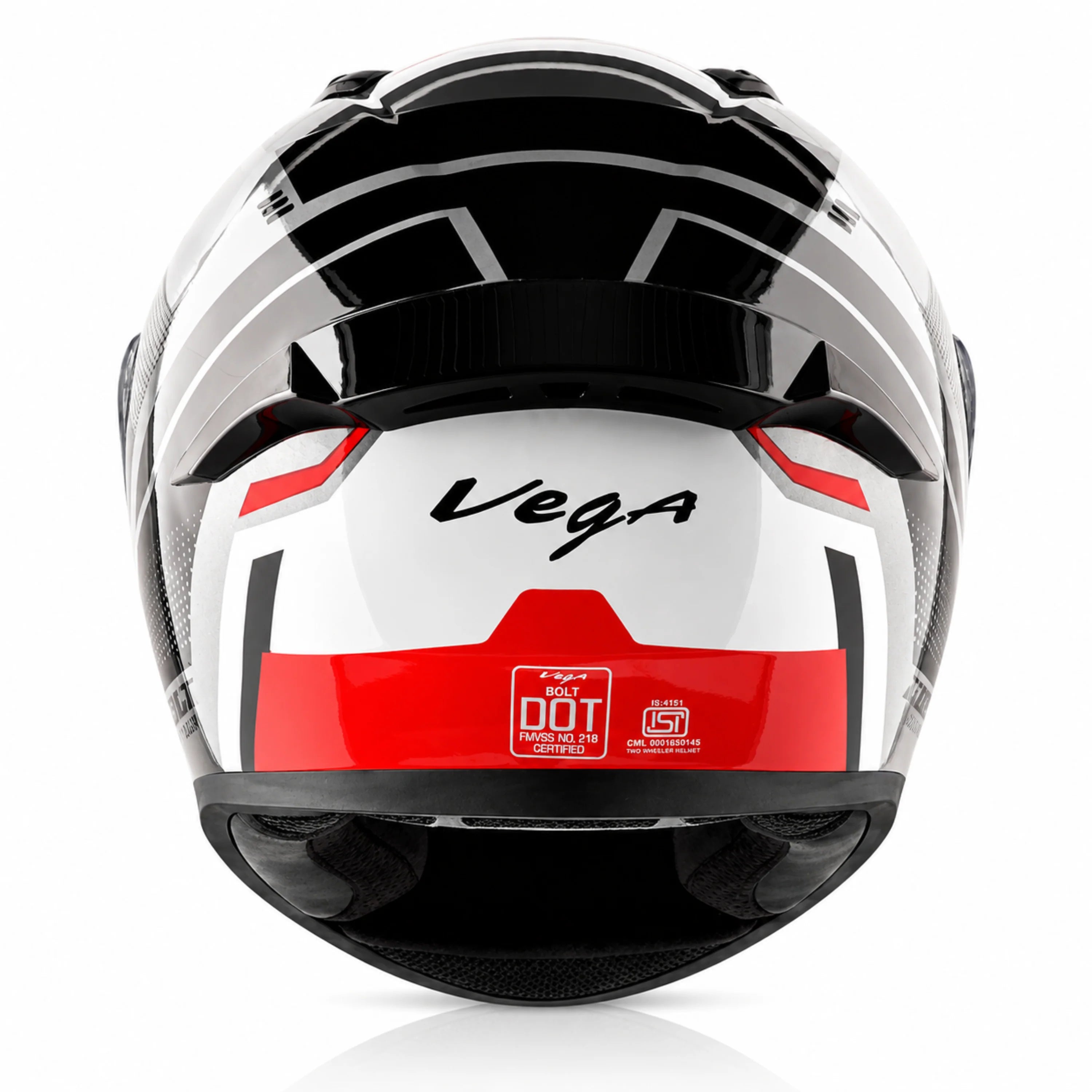 Vega Bolt Classy Helmet With Spoiler