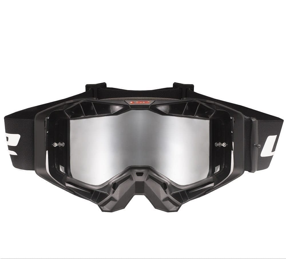 LS2 AURA GOGGLE BLACK WITH IRIDIUM VISOR