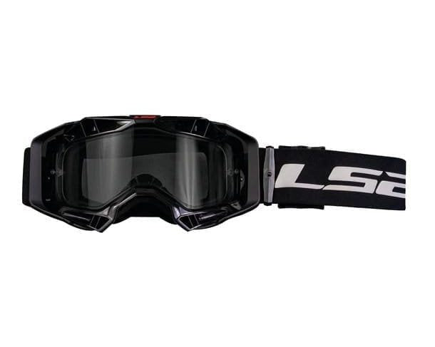 LS2 AURA GOGGLE BLACK WITH CLEAR VISOR