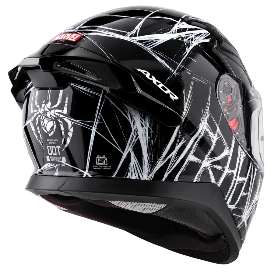 Axor Apex Marvel Spider Man Edition Full-Face Helmet With Spoiler