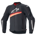 T-GP PLUS R V4 AIRFLOW JACKET BLACK/RED FLUO