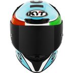 KYT TT Revo Leopard Racing Replica Tricolore Gloss Helmet