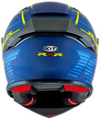 KYT R2R Pro Concept Matt Blue Yellow Helmet