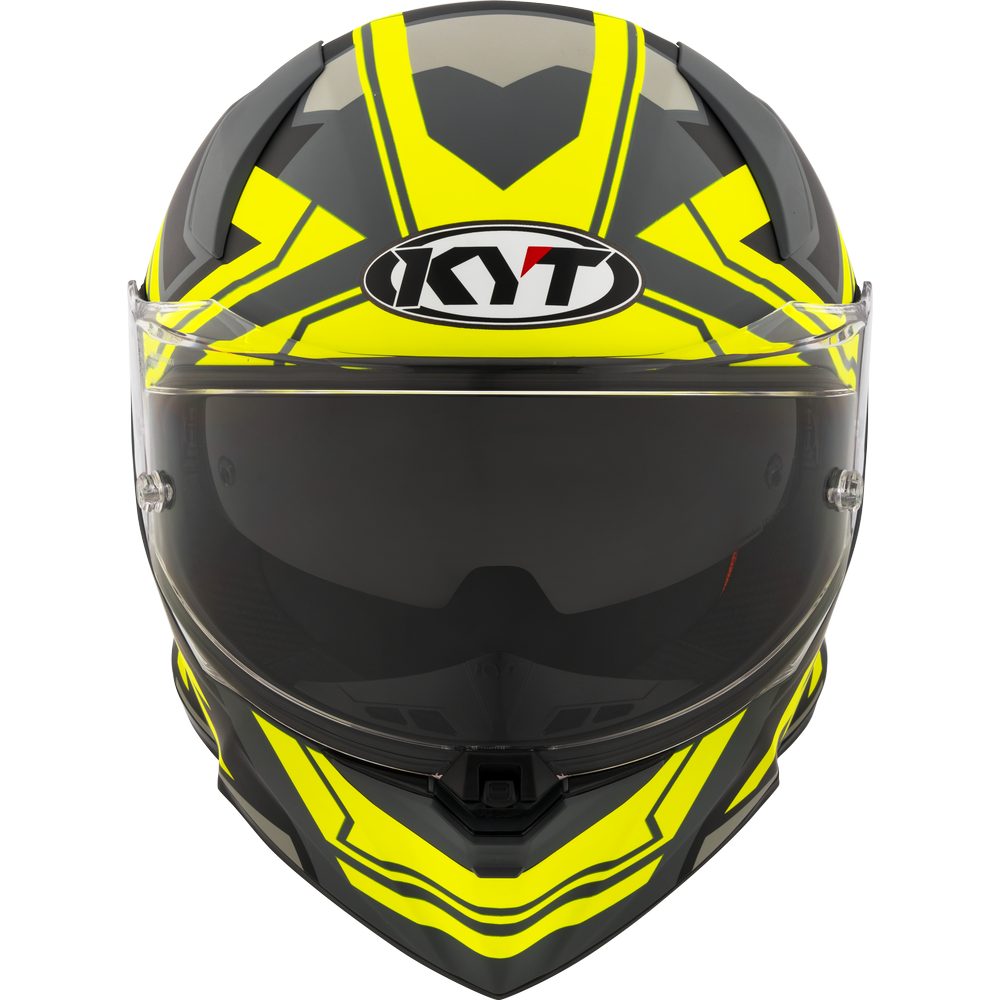 KYT R2R Pro Octane Matt Black Yellow Helmet