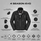 Spidi 4Season Evo Jacket - (BLACK)