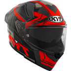 KYT R2R Pro Octane Black Red Gloss Helmet