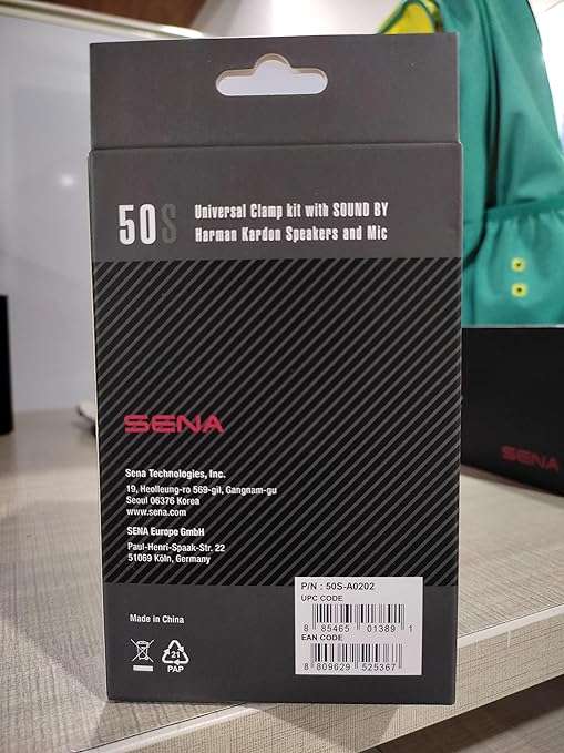 Sena 50S Universal Clamp Kit with SOUND BY Harman Kardon Speakers and Mic