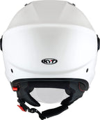 KYT D City Plain Gloss White Helmet