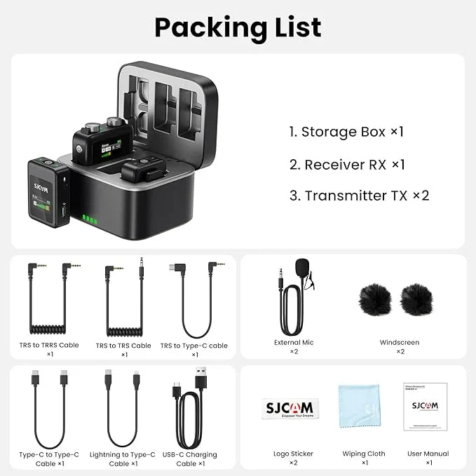 SJCAM M1 Wireless Lavalier Microphone