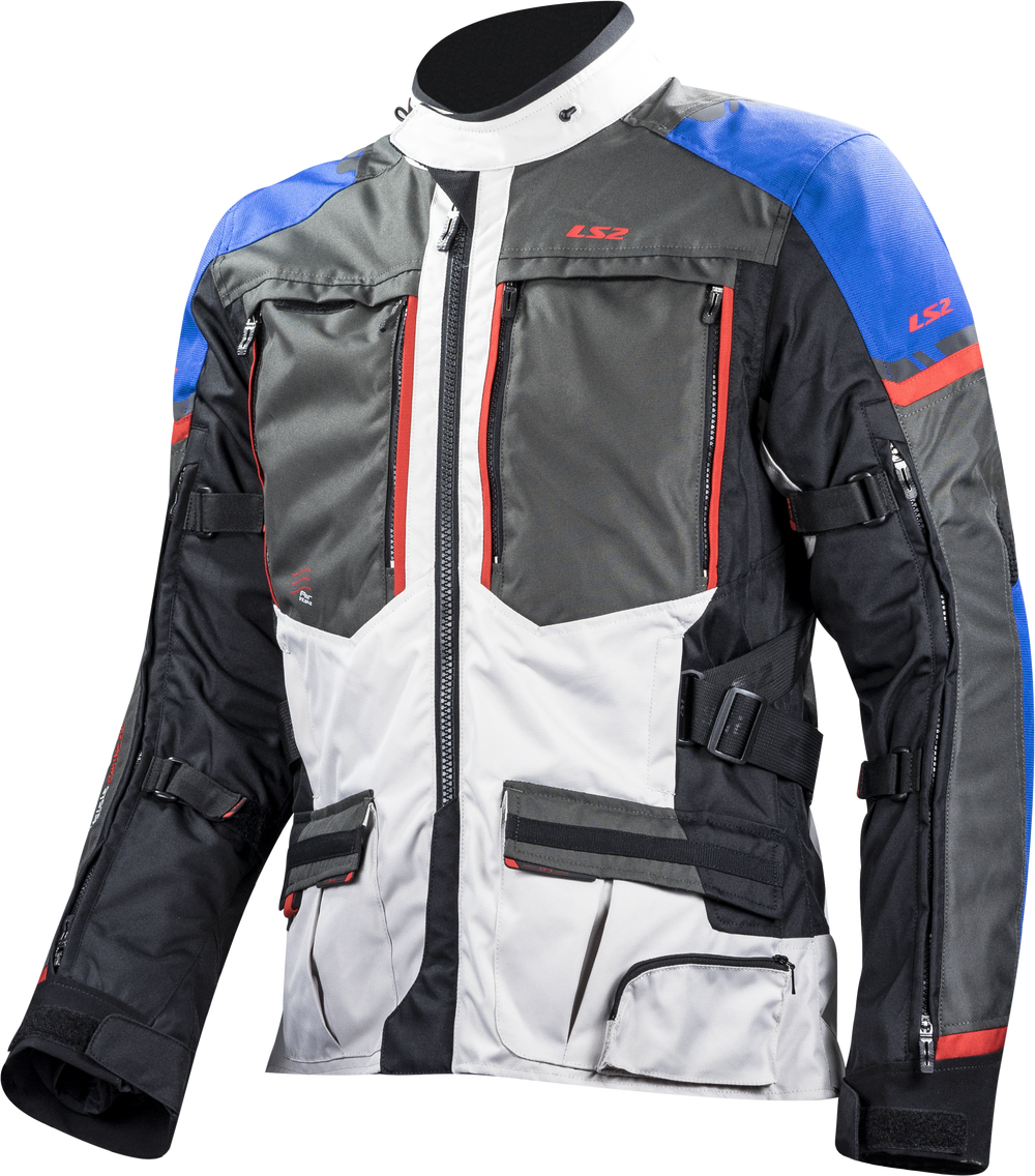 LS2 JACKET NORWAY MAN  BLUE BLACK GREY RED
