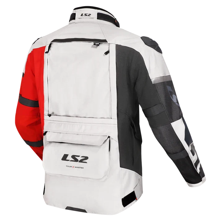 LS2 JACKET X-MASTER MAN BLACK GREY RED