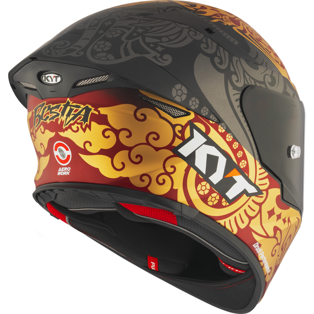 KYT TT Revo Enea Bastianini Indonesia Replica 2023 Matt Helmet