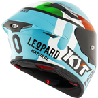 KYT TT Revo Leopard Racing Replica Tricolore Gloss Helmet