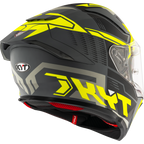 KYT R2R Pro Octane Matt Black Yellow Helmet