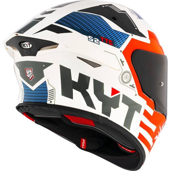 KYT TT Revo Fuselage Red Gloss Helmet