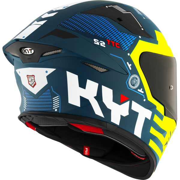 KYT TT Revo Fuselage Yellow Matt Helmet