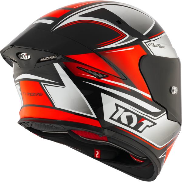 KYT TT Revo Tourist Red Fluro Gloss Helmet