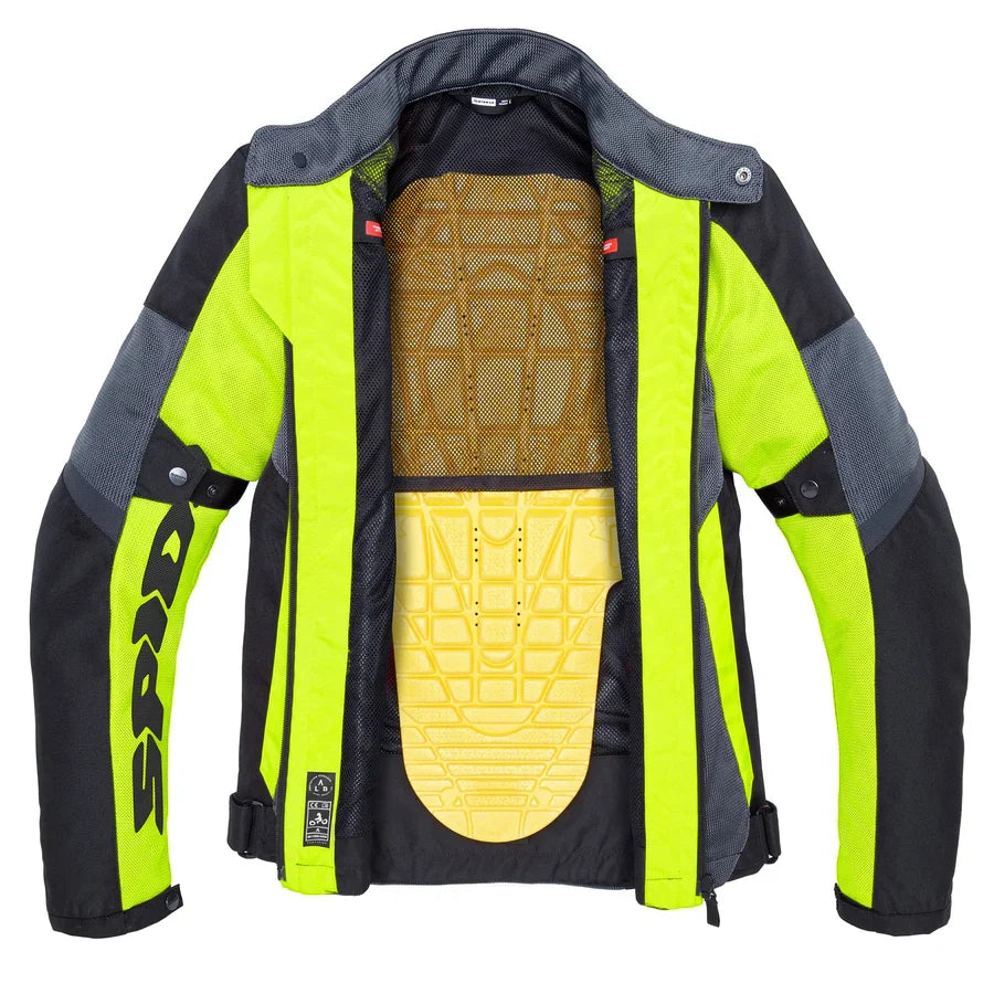Spidi Tek Net Jacket - (Black/Yellow)