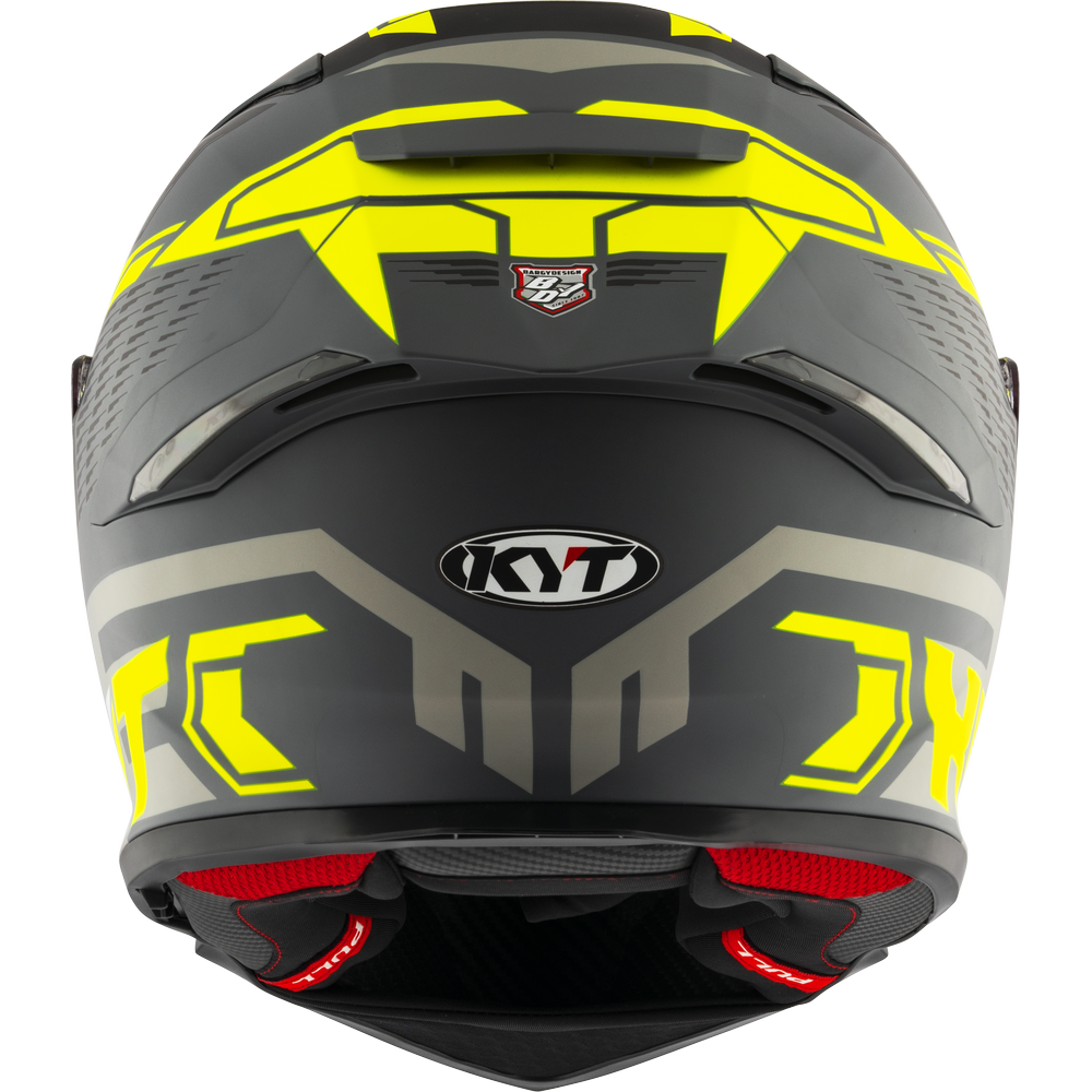 KYT R2R Pro Octane Matt Black Yellow Helmet