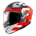 FF805 THUNDER CARBON GP ALLIANCE RED WHITE BLUE HELMET (FIM CERTIFIED)