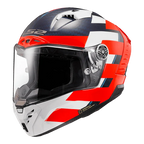 FF805 THUNDER CARBON GP ALLIANCE RED WHITE BLUE HELMET (FIM CERTIFIED)
