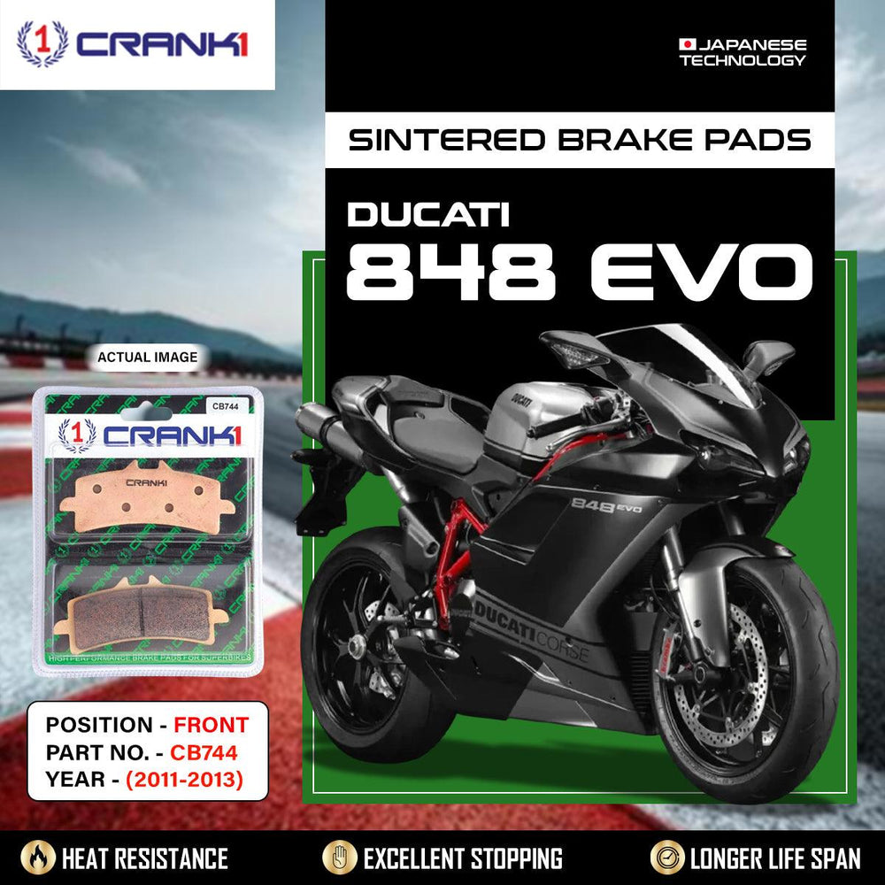 Sintered Brake Pads For Ducati 848 EVO (2011-2013) - Front - CB744 - 2 Sets