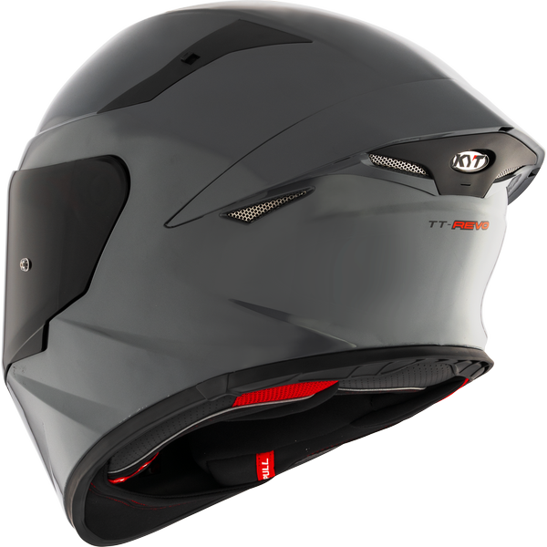 KYT TT Revo Plain GRL Grey Helmet
