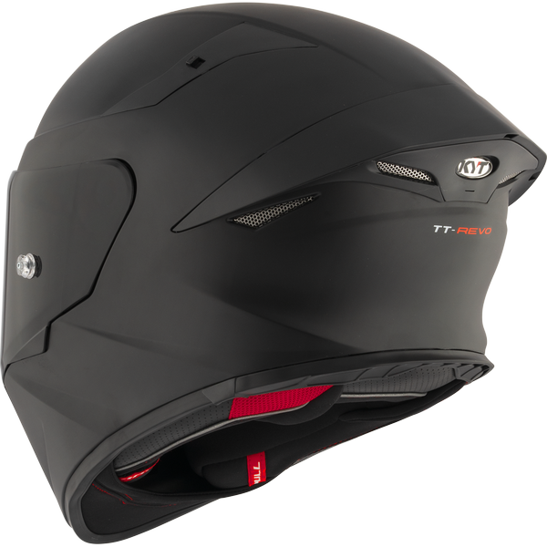 KYT TT Revo Plain Black Matt Helmet