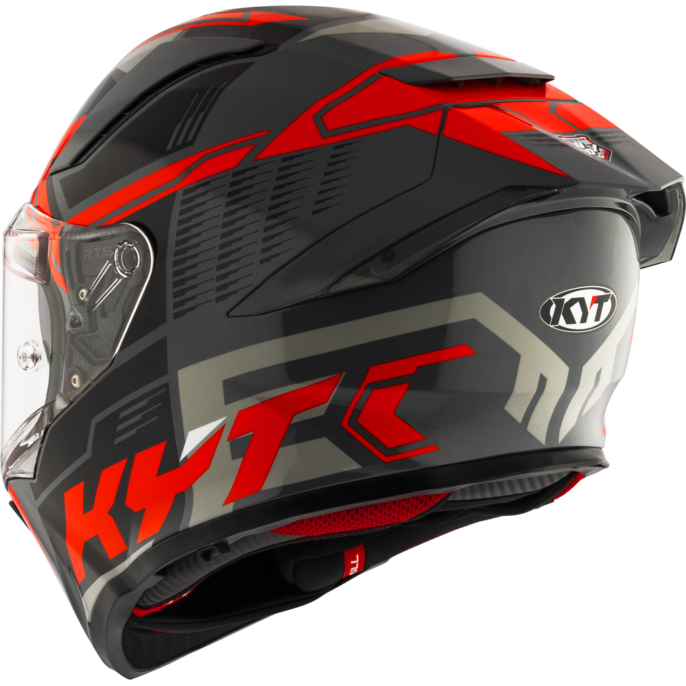 KYT R2R Pro Octane Black Red Gloss Helmet