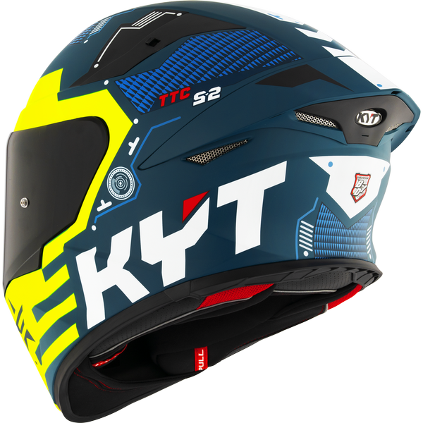KYT TT Revo Fuselage Yellow Matt Helmet