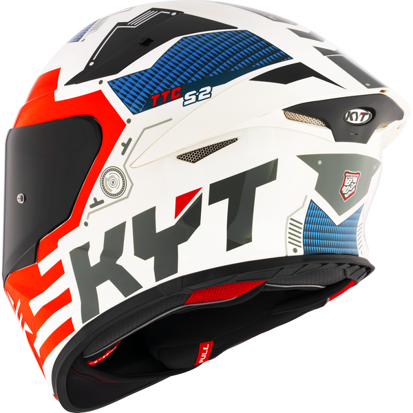 KYT TT Revo Fuselage Red Gloss Helmet